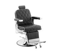 Sillón de peluquería - reposacabezas y reposapiés - 58 - 71 cm - 150 kg - abatible - negro | physa