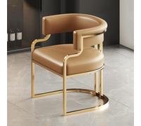 Sillón de piel con patas de metal, sillón tapizado para sala de estar, comedor y recepción, solución moderna para asientos de invitados