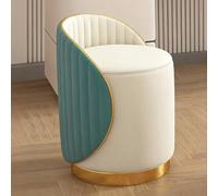 Sillón de piel tapizado con respaldo redondo para dormitorios, salas de estar y tocadores