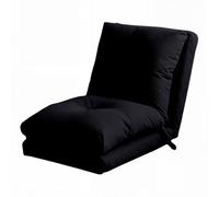 Sillón de Suelo Ajustable, Sofá Cama Plegable Individual, Silla de Piso con Respaldo Reclinable 6 Posiciones, Funda de Pana Lavable, Tumbona Acolchada para Dormitorio, Salón, Gaming, Lectura(Zwart)