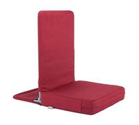 Sillón de Suelo Mandir, Plegable con Respaldo Acolchado, Silla de meditación con cojín Grueso para Casas de seminarios, meditación, Color Burdeos (Bordeaux),tamaño estándar
