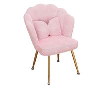 Sillón de terciopelo en forma de concha, acogedora silla de salón para sala de estar, comedor, silla de lectura relajante, elegante decoración de dormitorio, cómoda silla decorativa (A7)