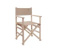 Sillón director plegable estructura sin barniz con lona color piedra, fabricada en madera de haya de primera calidad scalpers 86 cm