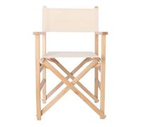 Sillon director sunset acabado en barniz, lona cruda, 51x46x86 cm