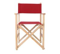 Well Home MOBILIARIO & DECORACIÓN Sillon Director Sunset Acabado en Barniz, Lona Granate, 51x46x86 cm