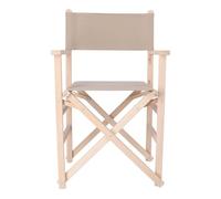 Well Home MOBILIARIO & DECORACIÓN Sillon Director Sunset Acabado SIN Barniz, Lona Gris Piedra, 51x46x86 cm