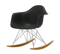 Sillón Eames Plastic RAR Negro Profundo/Arce Dorado