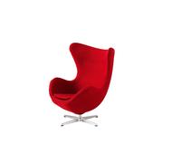 Sillón Egg en Miniatura de Rojo