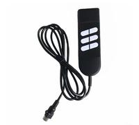 Sillón eléctrico con mando a distancia de repuesto, conector de 5 pines, 2/4/6 teclas, mando de mano para ayudas a levantarse y relajarse, cable de plástico ABS, cable de 1,5 m/2 m, negro, salón