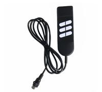 Sillón eléctrico con mando a distancia de repuesto de 5 pines para sillón de pie y sillón relax con función de 2/4/6 teclas, cable de 1,5 m/2 m, color negro, material ABS, fácil instalación, salón
