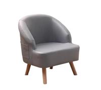 Sillón ergonómico contemporáneo con esponja de alta resistencia y tejido técnico (gris claro)