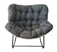 Sillón ergonómico y moderno acolchado para balcón, mecedora, elegante, para sala de estar y dormitorio, 110 x 78 cm, comodidad y apoyo