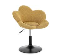 Sillón Fleur Negro-Mostaza