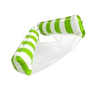 Sillón flotante para piscina, hamaca hinchable portátil 2 en 1 a rayas, sillón flotante para viajes, para lago, mar, estanque, río, interior y exterior, camping y viajes