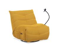 Sillon gamer Dami Relax electrico 360° con brazo articulado y tapizado 3D Amarillo