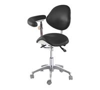 Sillón giratorio ergonómico con respaldo y reposabrazos para uso profesional y doméstico