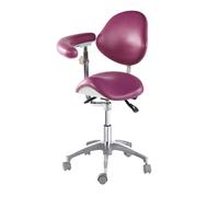 Sillón giratorio ergonómico con respaldo y reposabrazos para uso profesional y doméstico