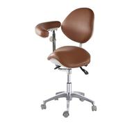 Sillón giratorio ergonómico con respaldo y reposabrazos para uso profesional y doméstico