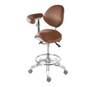 Sillón giratorio ergonómico con respaldo y reposabrazos para uso profesional y doméstico