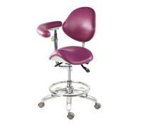 Sillón giratorio ergonómico con respaldo y reposabrazos para uso profesional y doméstico