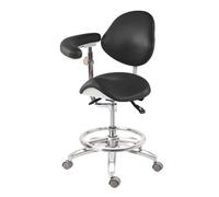 Sillón giratorio ergonómico con respaldo y reposabrazos para uso profesional y doméstico