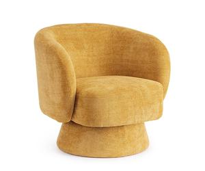 Sillón giratorio Julienne Mostaza