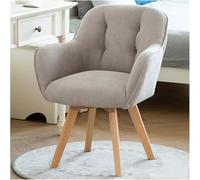 Sillón giratorio moderno de terciopelo gris, elegante silla plegable con patas de madera resistentes para espacios pequeños, áreas de descanso, oficina en casa, comodidad que ahorra espacio (gris 2