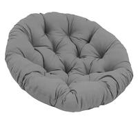 Sillón Giratorio Redondo De Ratán, Cómodo Cojín, Silla De Exterior, Jardín, Terraza, Estable Y Duradero, Gran Comodidad, Adecuado For Balcón Y Jardín(Dark Gray,100x100cm)