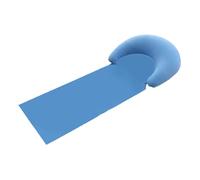 Sillón hinchable con cojín integrado, 160 x 70 cm, alfombra de exterior con cojín hinchable, equipo de viaje portátil en flocking, antiarena plegable, para adultos, hombre, mujer, adolescente