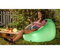 Sillón hinchable con luz LED multicolor y mando a distancia de InnovaGoods