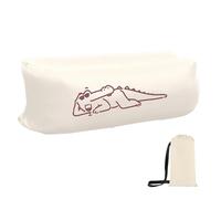 Sillón hinchable - Tumbona de aire impermeable portátil | Sofá hinchable ergonómico con cojín cervical cuadrado para barbacoas y fiestas en la piscina