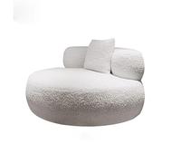 Sillón individual auxiliar, sillas redondas con cojín, sofá cama Teddy Lazy Sofa de estilo nórdico, sencillo y creativo, ideal for habitación infantil, dormitorio, lectura u oficina(A,180x72cm)