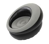 Sillón Inflable, sofá de Aire Flocado Portátil, Tumbona con Válvula de Inflado Rápido con Diseño Ergonómico, Ideal para Sala de Estar, Dormitorio, Camping y Viajes (Gray)