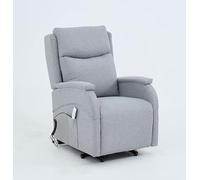 Sillón Levanta Personas Eléctrico | 2 Motores Independientes | Función Reclinable, Elevación de Pies | Desenfundable | Ruedas con Bloqueo | Ergonomía, Máximo Confort | Medidas 108x68x96/163cm (Gris)