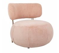 Sillón LOW TEDDY ROSA - acero