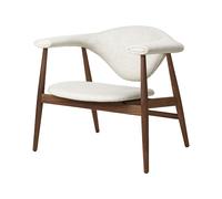 Sillón Masculo Tapizado Liso 0026 Con Patas En Nuez