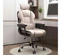 Sillón mecedor de Cuero de Lujo con Altura Ajustable y Silla giratoria para Juegos para Adultos con Respaldo Cojín de látex Diseño Ejecutivo Brazos Ruedas Ideal para Oficina en casa Octopus Feet