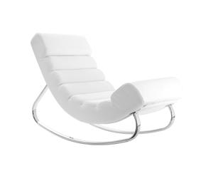 Sillón mecedora moderno blanco TAYLOR