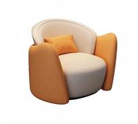 Sillón moderno de mediados de siglo, cómodo sofá individual para sala de estar, oficina, sillón reclinable, color blanco