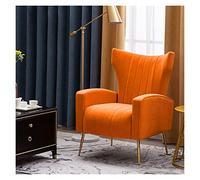 Sillón moderno, diseño ligero de respaldo para sala de estar y balcón, patrón de pata de gallo, elegante sofá de un solo asiento para decoración del hogar y comodidad