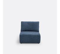 Sillón modular, chenilla moteada, Monica. Talla 1 plaza. Color Azul Oscuro