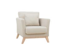 Sillón nórdico desenfundable tejido beige OSLO