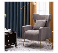 Sillón nórdico moderno - Silla de salón simple con respaldo para sala de estar, diseño ligero para balcón, cómodo asiento de ocio