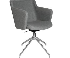 Sillón para visitas SFH Topstar, asiento con articulación 3D y pata en cruz de aluminio