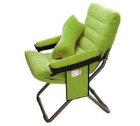 Sillón plegable con altura ajustable, silla Lar Sto Kets, moderna y cómoda para sala de estar, dormitorio, oficina, balcón, color verde, juego de 2