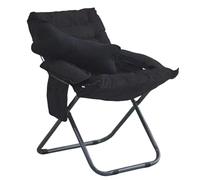 Sillón plegable con altura de asiento ajustable, silla Lar Sto Kets, moderna y cómoda para sala de estar, dormitorio, oficina, balcón, color negro, juego de 2