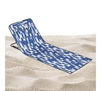 Sillón plegable: estructura reclinable de tela transpirable, cómodo asiento de apoyo para tomar el sol, tumbona para exteriores resistente, descanso plegable que ahorra espacio | Estera de playa portá
