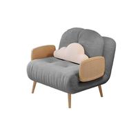 Sillón plegable Sofá cama plegable, silla convertible otomana multifunción, sofá cama con respaldo ajustable en 5 posiciones, diseño que ahorra espacio, for dormitorio, sala de estar(Grey,75cm)