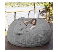 Sillón puf Gigante de Piel sintética para Sala de Estar, Funda Suave y mullida para sofá Cama, Funda de Piel sintética para sofá Cama (sin Relleno).