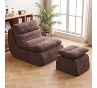 Sillón puff comprimido, sofá pequeño extraíble para sala de estar, sofá moderno con pedal, cómodo asiento de esquina